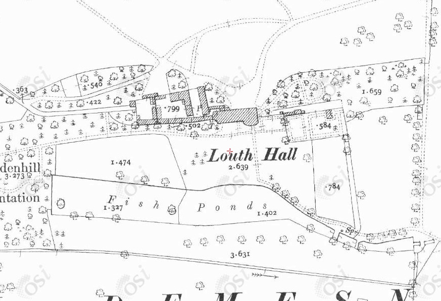 Grundriss Louth Hall Castle