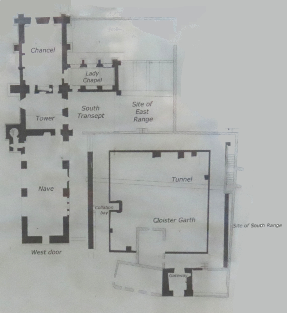 Grundriss der Abtei.