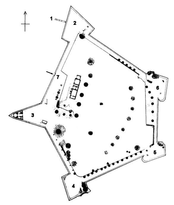 Grundriss Fortezza Medicea