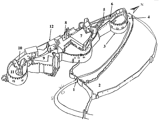 Grundriss Castel Beseno