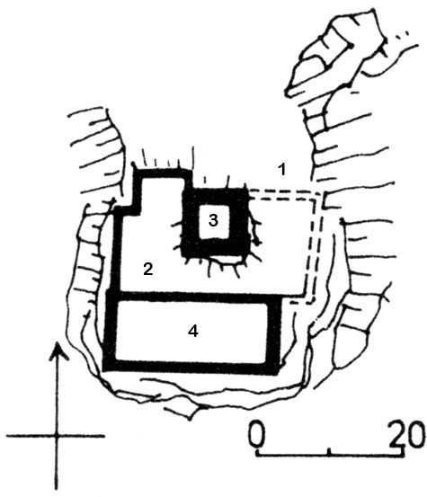 Grundriss Brunnenburg