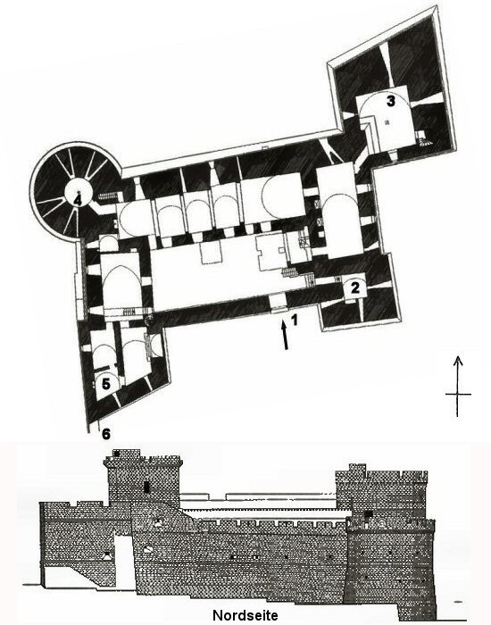 Grundriss Castello di Castro
