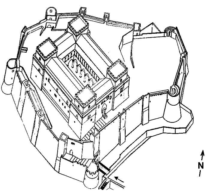 Grundriss Castello di Celano