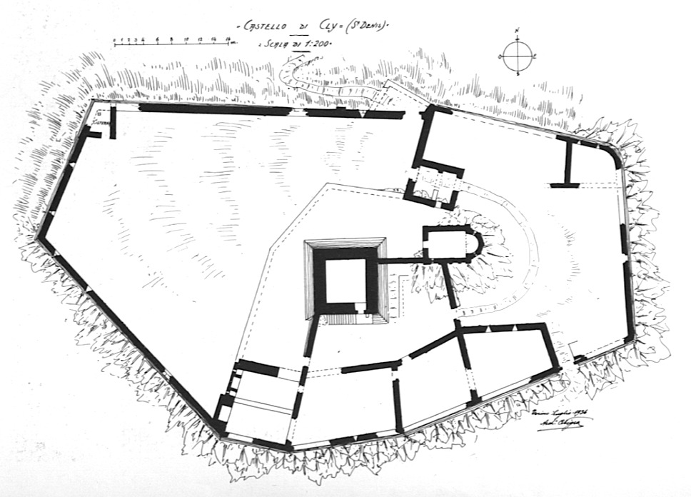 Grundriss Castello di Cly