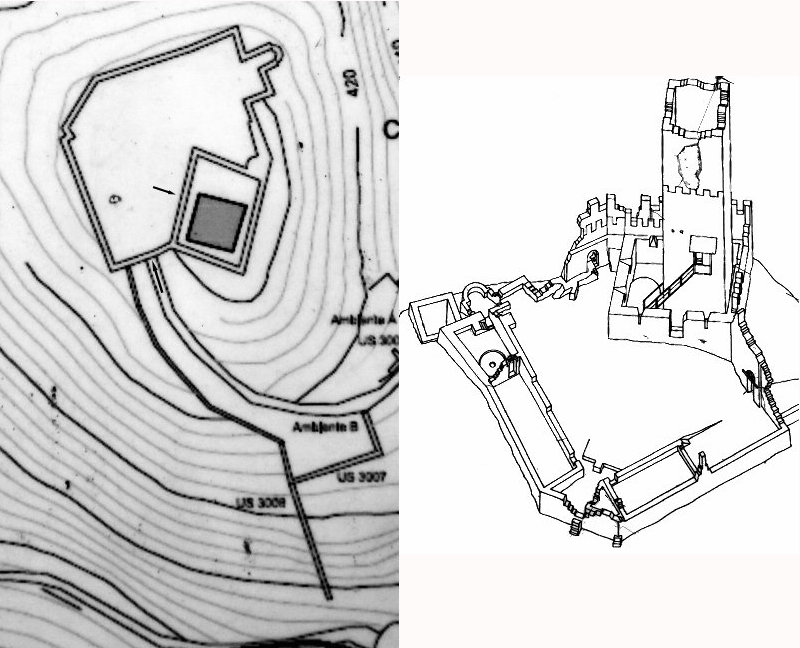 Grundriss Castello Baradello