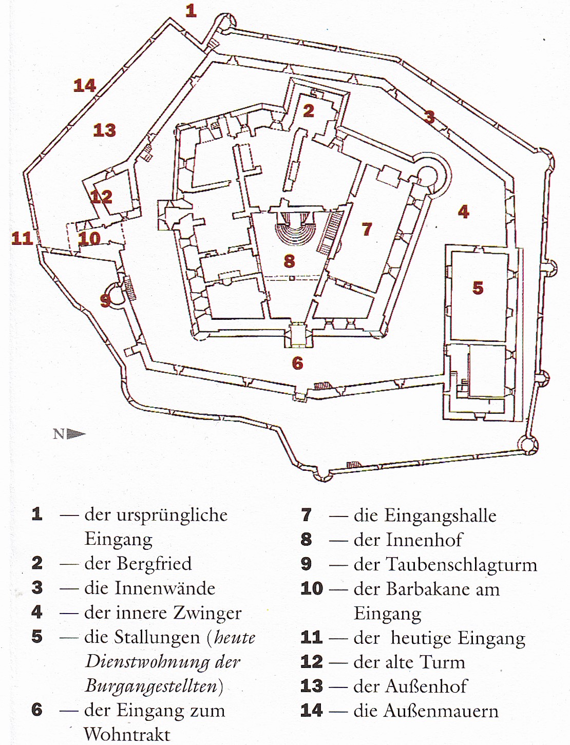 Grundriss Castello di Fénis