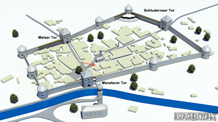 Stadtplan Glurns