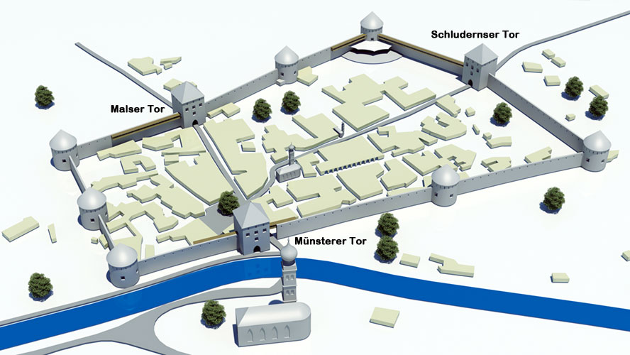 Stadtplan Glurns