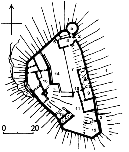 Grundriss Kastellatz