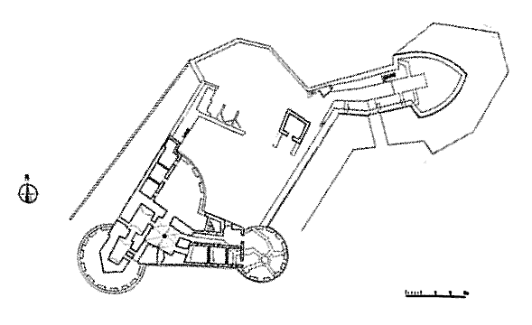 Grundriss Castello di Monte Sant' Angelo