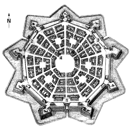 Grundriss Festungsstadt Palmanova