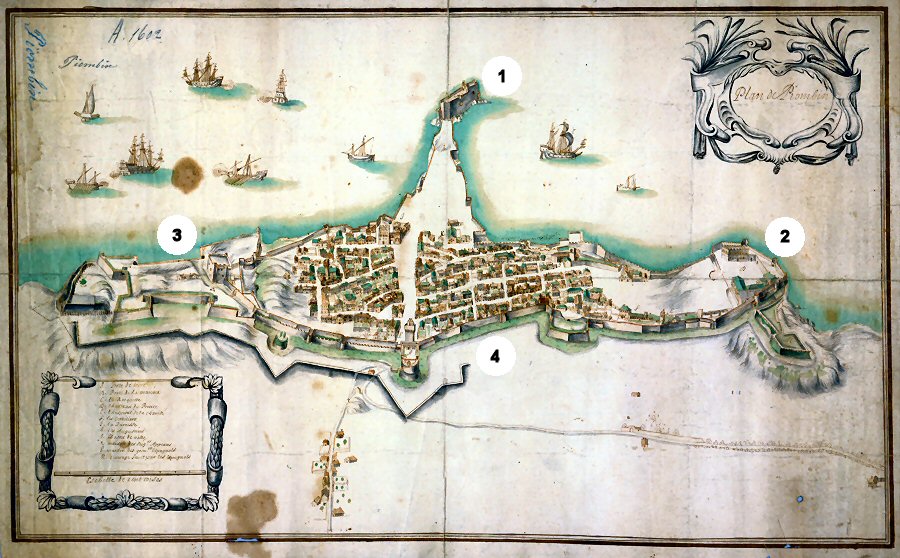 Grundriss  der Stadt Piombino