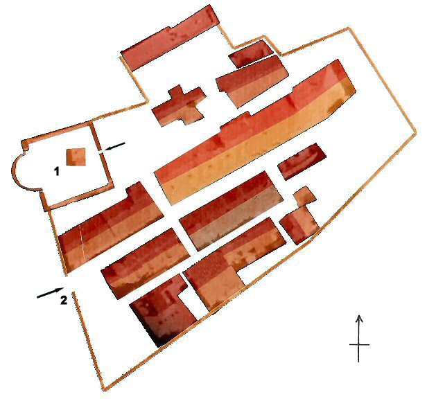 Grundriss Stadtbefestigung Populonia