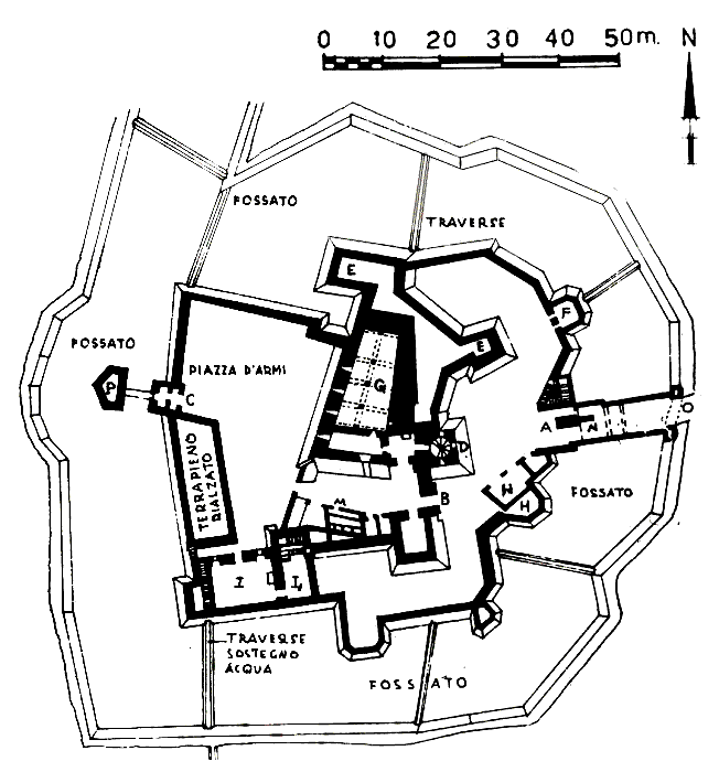 Grundriss Castel Sismondo