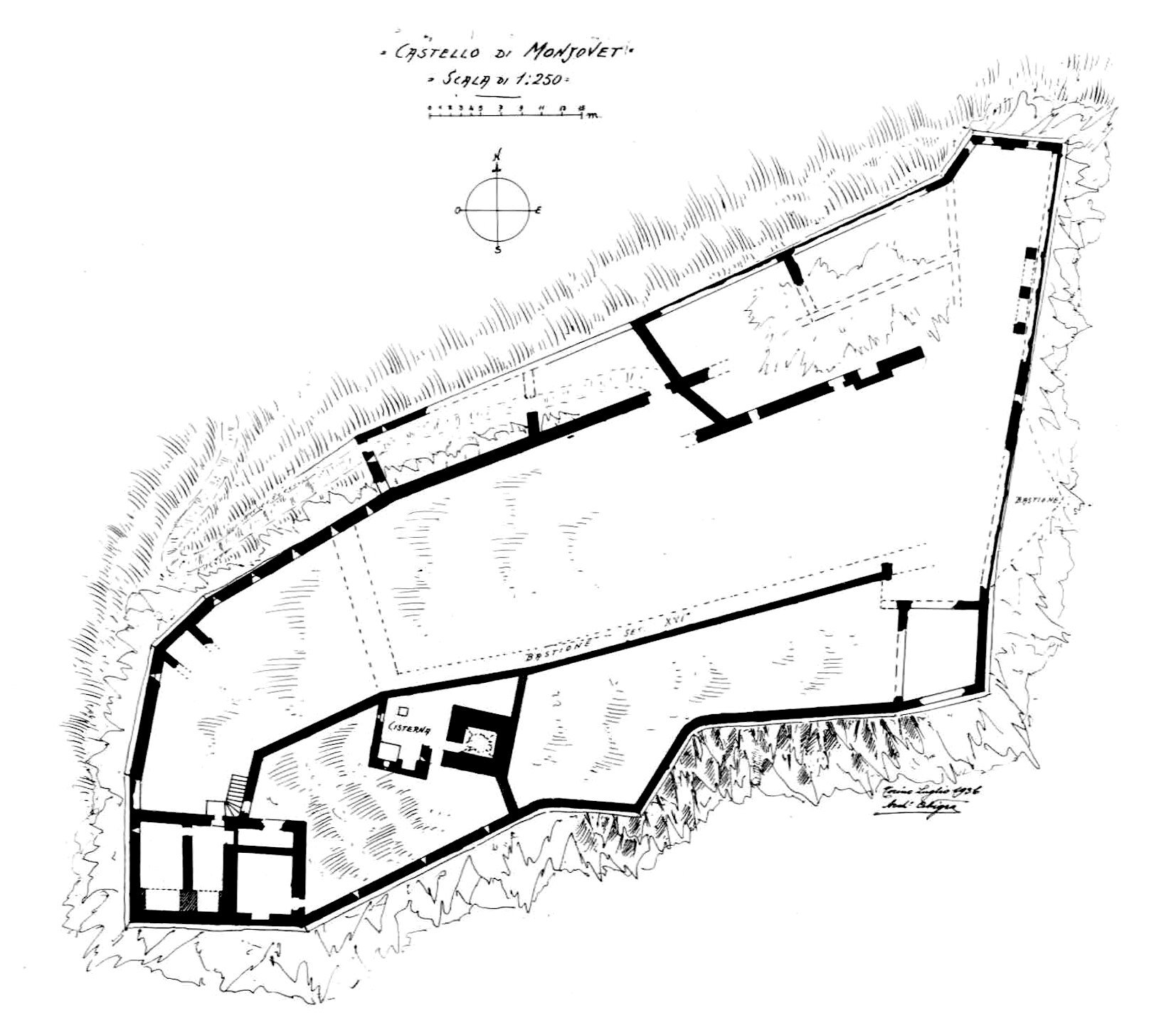 Grundriss Castello di Cly