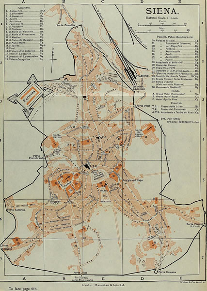 Grundriss Stadtbefestigung Siena
