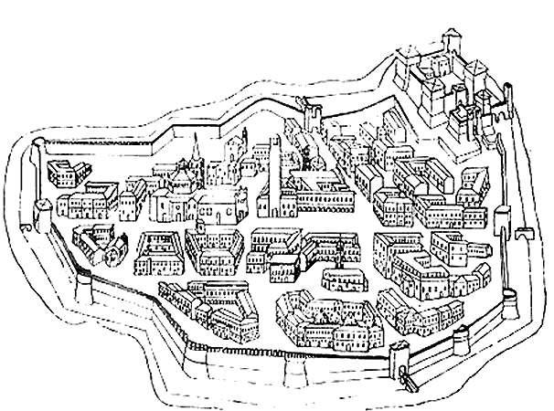 Grundriss Stadtbefestigung Soncino