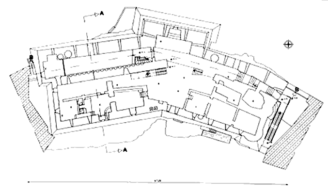 Grundriss Castello langobardo di Tufara