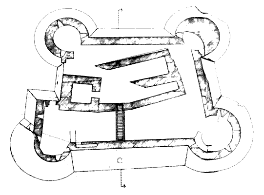 Grundriss Rocca di Urbisaglia