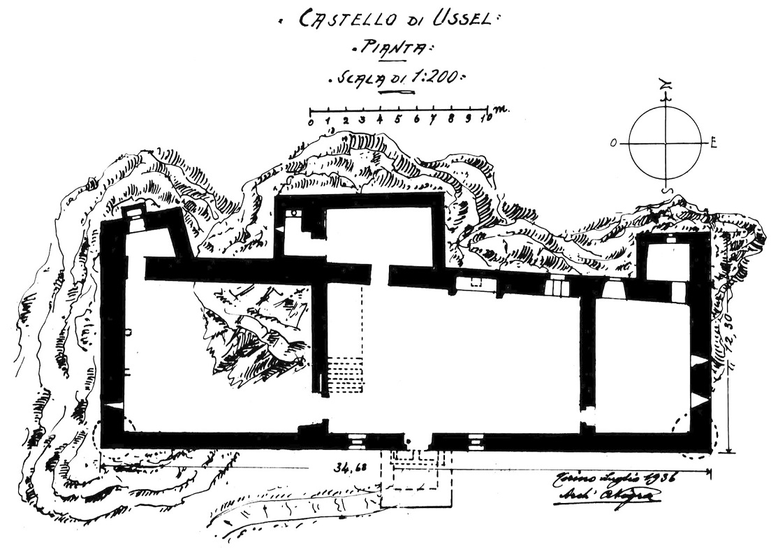 Grundriss Castello di Ussel