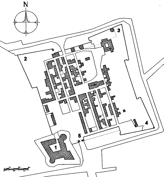 Grundriss Stadtbefestigung Acaya