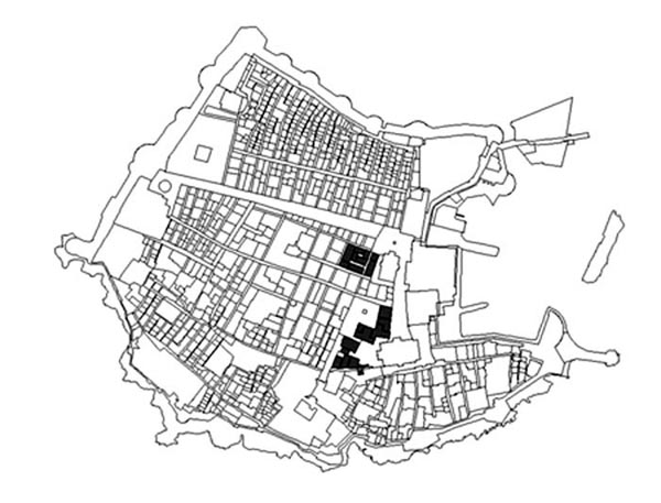 Grundriss der Stadt Dubrovnik