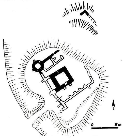 Grundriss der Burg Erdut