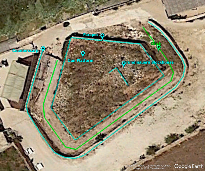 Grundriss Tal-Bir Redoubt