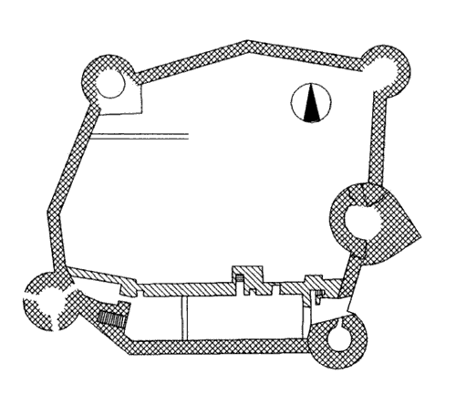 Grundriss Burg Montfort