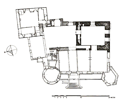 Grundriss Burg Nederhemert