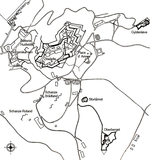 Grundriss Festung Fredriksten