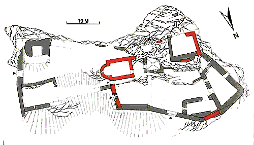 Grundriss Burg Eibenstein