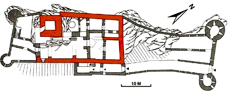 Grundriss Burg Hinterhaus