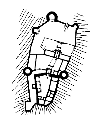 Grundriss Burg Hohenegg