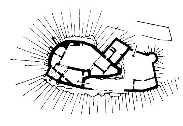 Grundriss Burg Katsch