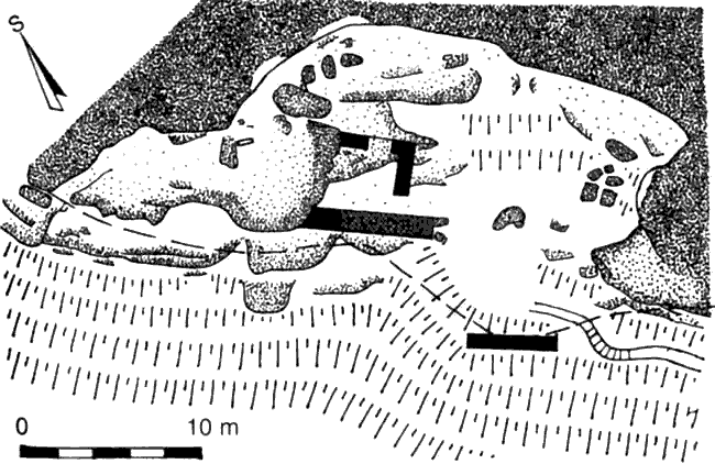 Grundriss Burg Loch