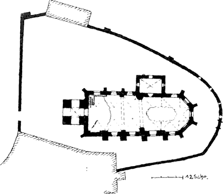 Grundriss Wehrkirchhof Obermühlbach