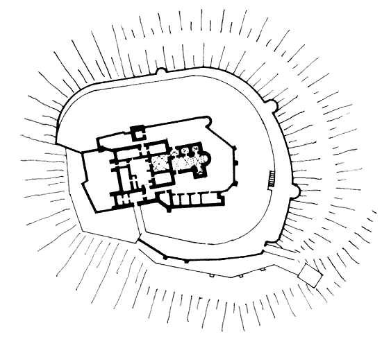 Grundriss Burg Oberranna