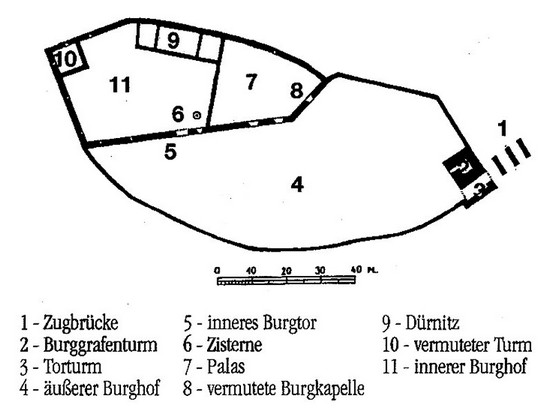 Grundriss Burg Mauterndorf