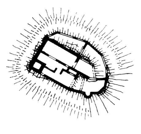 Grundriss Burg Wesen