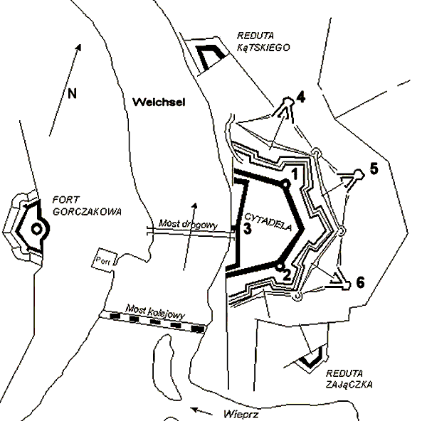 Grundriss Zitadelle Dęblin