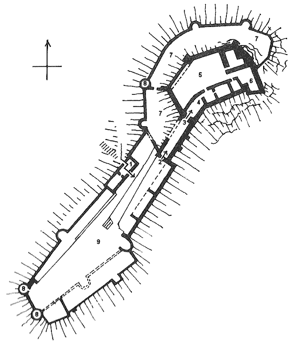 Grundriss Kynsburg