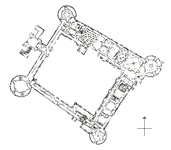 Grundriss Burg Krasiczyn
