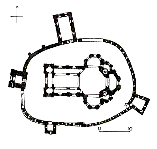 Grundriss Kirchenburg Blumendorf