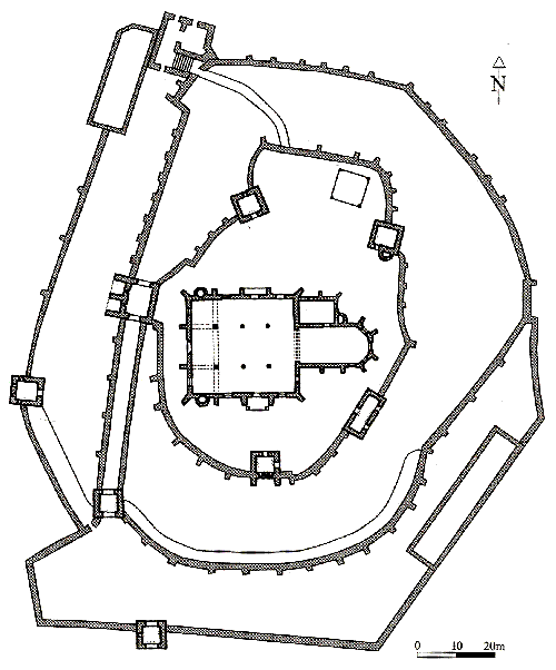 Grundriss Kirchenburg Biertan