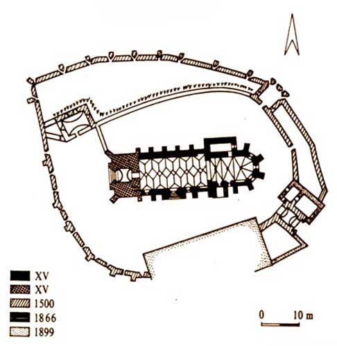 Grundriss Kirchenburg Bogeschdorf