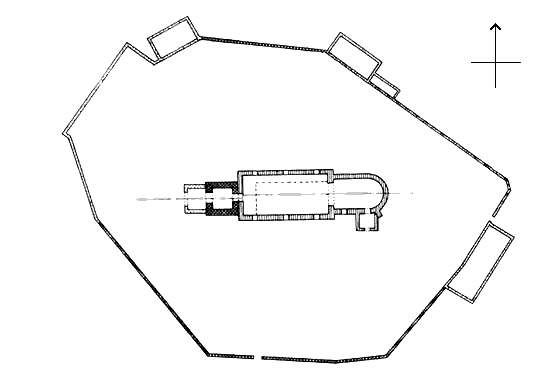 Grundriss Kirchenburg Gierelsau