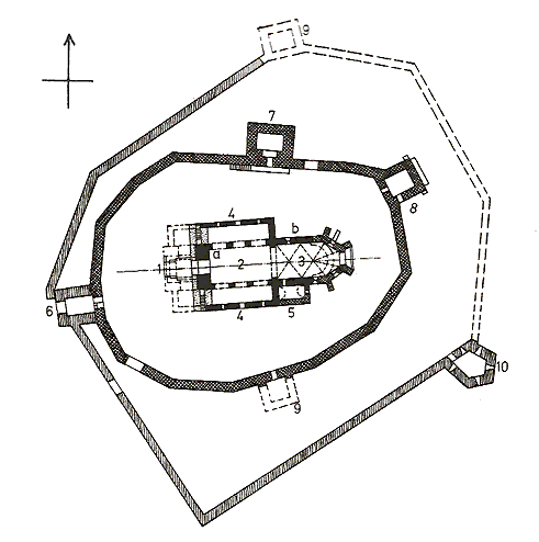 Grundriss Kirchenburg Katzendorf