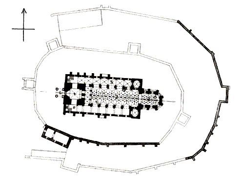 Grundriss Kirchenburg Grossschenk