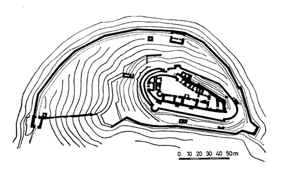 Grundriss Burg Deva